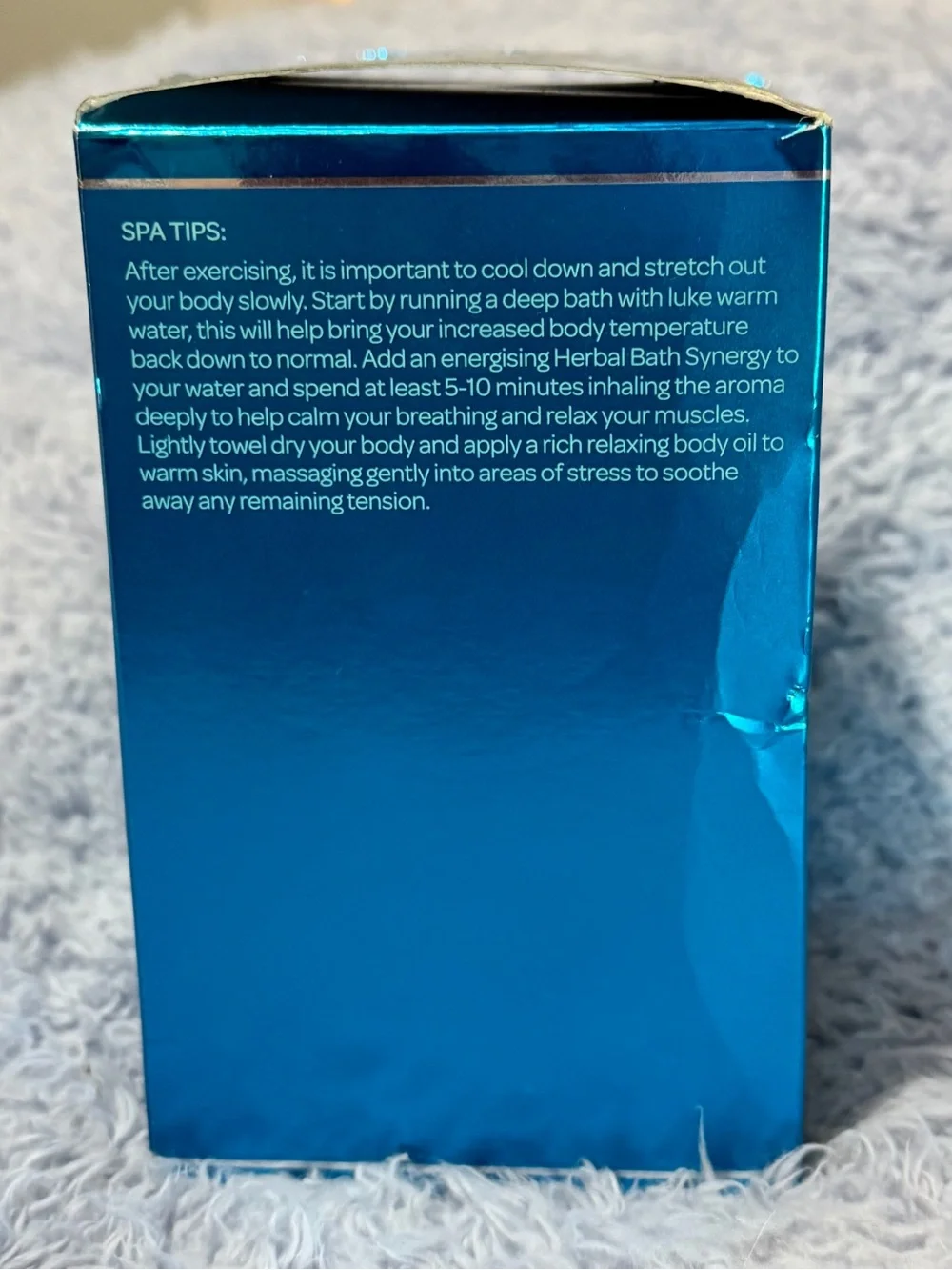 ELEMIS Musclease Herbal Bath Synergy 10 Packets 1 Box - Blue Metallic Package